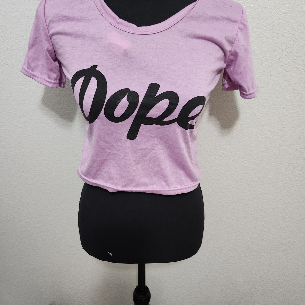 DOPE Women's Lavender Tee with Black Logo